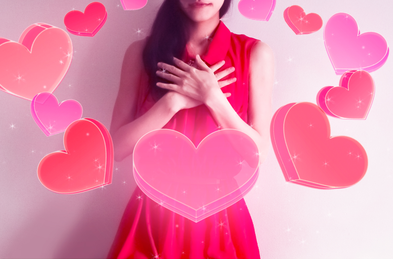 自分に惚れまくっている女のイメージ画像